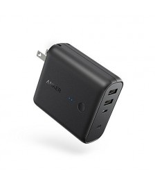 Anker PowerCore Fusion 5000 2-in-1 Portable Charger and Wall Charger, AC Plug with 5000mAh Capacity, PowerIQ Technology, For Apple and Android  