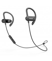 Anker Bluetooth Headphones, Anker SoundBuds Curve Bluetooth 4.1 Sports Earphones with 12.5 Hour Battery, AptX Stereo Sound, Waterproof Nano Coating, Workout Headset with Built-In Mic and Carry Pouch
