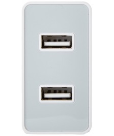 AmazonBasic Charger 2-port - white