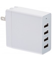 AmazonBasic Charger 4-port - white