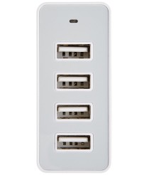 AmazonBasic Charger 4-port - white