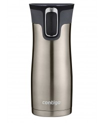 Contigo AUTOSEAL West Loop Vacuum Insulated Stainless Steel Travel Mug with Easy-Clean Lid, 470 milliliters - Silver   