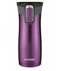 Contigo AUTOSEAL West Loop Vacuum Insulated Stainless Steel Travel Mug with Easy-Clean Lid, 470 milliliters - purple    