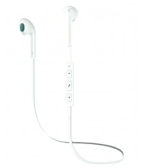 Microdigit sporty bluetooth earphones - White
