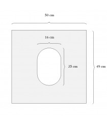 Disposable plastic toilet seat cover 