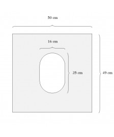 Disposable plastic toilet seat cover 