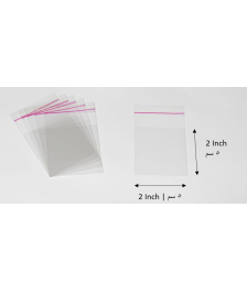 Transparent adhesive bag - 2x2 Inch | 5x5 cm    