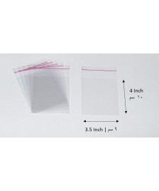 Transparent adhesive bag - 3.5x4 Inch | 9x10 cm    