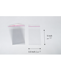 Transparent adhesive bag - 3.5x5 Inch | 9x13 cm    