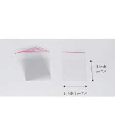 Transparent adhesive bag - 5x7 Inch | 12.5x17.5 cm    