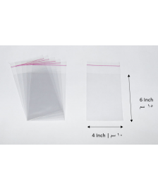 Transparent adhesive bag - 4x6 Inch | 10x15 cm    