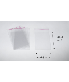 Transparent adhesive bag - 6x8 Inch |15x20 cm    