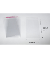 Transparent adhesive bag - 7x11 Inch | 17.5x28 cm    