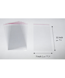 Transparent adhesive bag - 7x11 Inch | 17.5x28 cm    