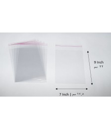 Transparent adhesive bag - 7x9 Inch | 17.5x22.5 cm    